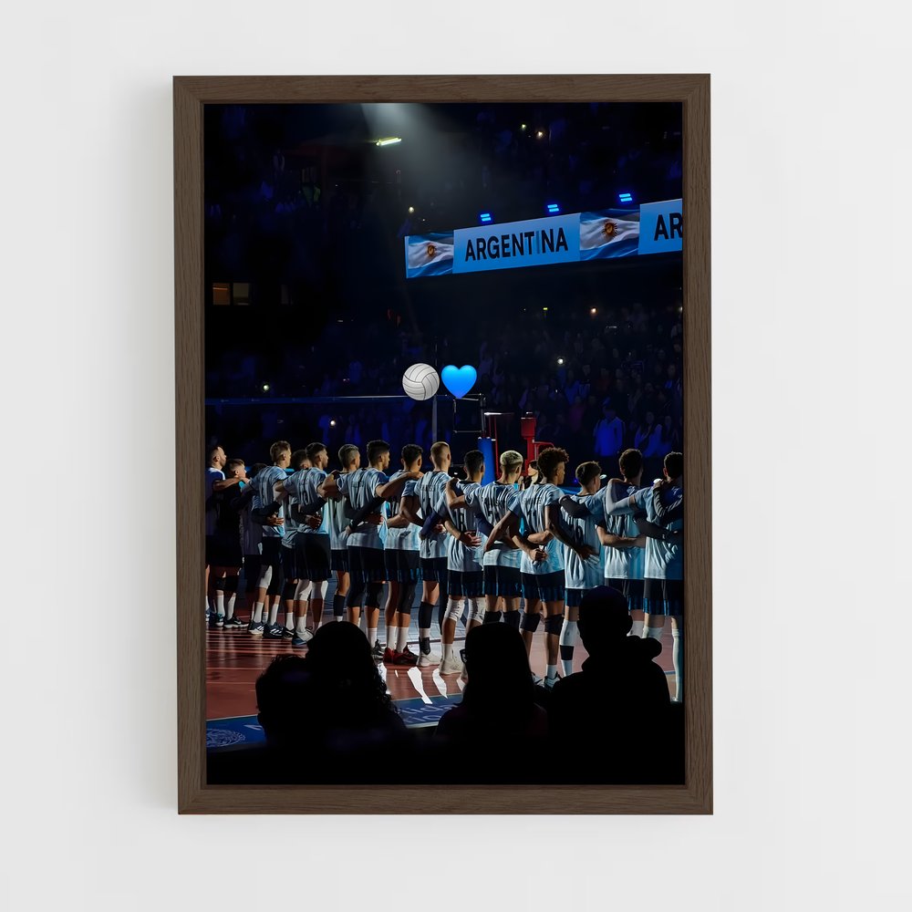 Poster Argentina National – affiche Volleyball (vue 5)